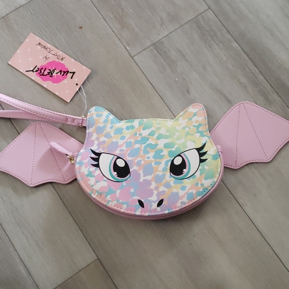 Betsey johnson rainbow cheetah dragon wristlet - Picture 2 of 4